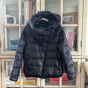 Nike Black Down Cowl Neck Hooded Jacket Medium